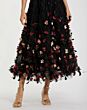 Mac Duggal 21085 Scoop Neck A-Line Floral Applique Dress