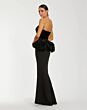 Mac Duggal 21145 Sweetheart Neck Velvet Peplum Bodice Dress