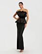 Mac Duggal 21174 Sequin Skirt Ruffled Peplum Dress