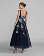 Mac Duggal 21295 Sleeveless Square Neck Blue Multicolor Dress