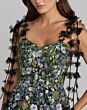 Mac Duggal 21356 Sweetheart Neck Embroidered Black Multicolor Dress