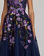 Mac Duggal 21358 Sleeveless Jewel Neck Midnight Multicolor Dress
