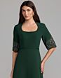 Mac Duggal 2436 Deep Emerald Crepe A-Line Dress