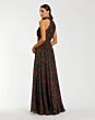 Mac Duggal 27692 A-Line Rosette Halter Neck Dress