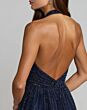 Mac Duggal 37120 A-Line Plunging Neck Sleeveless Midnight Dress