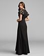 Mac Duggal 50045 Black Gold Bateau Neckline Dress