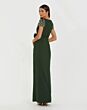 Mac Duggal 50054 Beaded Sleeve High Slit Dress