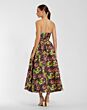 Mac Duggal 56165 Pleated A-Line Skirt Floral Plum Dress