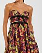 Mac Duggal 56166 Ruffle Hem Sweetheart Neck Burgundy Dress