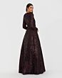 Mac Duggal 56178 Long Sleeve Jewel Neck Sequin Dress