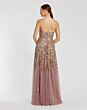 Mac Duggal 6144 Strapless A-Line Gold Amethyst Dress
