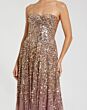 Mac Duggal 6144 Strapless A-Line Gold Amethyst Dress