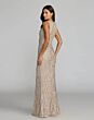Mac Duggal 6249 Sleeveless Fitted Nude Ombre Dress