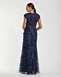 Mac Duggal 67882 Cap Sleeve Faux-Wrap Lace Dress