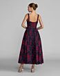 Mac Duggal 68625 Square Neck A-Line Fuschia Brocade Dress