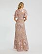 Mac Duggal 68743 V-Neck Flutter Sleeve Dress