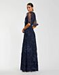 Mac Duggal 68810 Flutter Sleeve Jewel Neck Dress