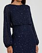 Mac Duggal 94203 Blouson Top Column Silhouette Sequin Dress