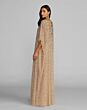 Mac Duggal 9475 Batwing Sleeve Gold Kaftan Dress