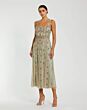 Mac Duggal 9910078P Nude Sage Scoop Neckline A-Line Dress