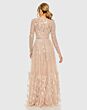 Mac Duggal 9911782P Dusty Rose Embellished Long Sleeve Dress