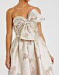 Mac Duggal 20974 Bow Bodice Strapless A-Line Brocade Dress