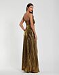 Mac Duggal 49905 Sweetheart Neck Pleated Metallic Dress