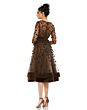 Mac Duggal 67007 Long Sleeve Tea-Length Formal Dress