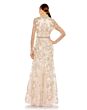 Mac Duggal 11165 Illusion Sleeves Plunging Neck Dress