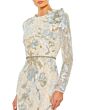 Mac Duggal 11174 Floral Embroidered Long Sleeve Dress