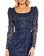 Mac Duggal 11187 Scoop Neck Embroidered Dress