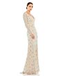 Mac Duggal 5021 Long Sleeve Embellished Dress