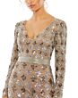 Mac Duggal 5021 Long Sleeve Embellished Dress