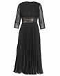 Mac Duggal 30750 Beaded Waist Three Quarter Sleeve Dress