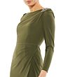Mac Duggal 55695 Long Sleeve Boat Neck Dress