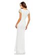 Mac Duggal 55718 Bateau Neck Cap Sleeve Dress