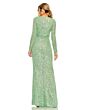 Ieena for Mac Duggal 26490 Ruched Waist High Slit Dress