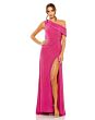 Ieena for Mac Duggal 26517 Asymmetrical Neckline Ruched Dress