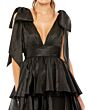 Mac Duggal 11657 Bow Strap Tiered Skirt Dress