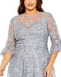 Mac Duggal 20471 Three-Quarter Sleeve Embroidered Dress