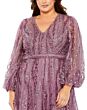 Mac Duggal 20472 Bishop Sleeves Embroidered Dress