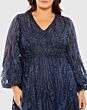 Mac Duggal 20472 Bishop Sleeves Embroidered Dress