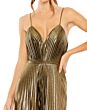 Mac Duggal 27143 Wide-Leg Metallic Jumpsuit