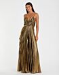 Mac Duggal 27143 Wide-Leg Metallic Jumpsuit