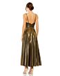 Mac Duggal 30761 Plunging Neck Metallic Dress