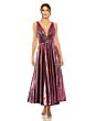 Mac Duggal 30761 Plunging Neck Metallic Dress