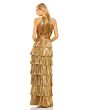 Mac Duggal 30763 Layered Skirt Metallic Dress