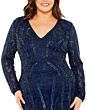 Mac Duggal 5938 Floral Beadwork Long Sleeve Dress