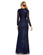 Mac Duggal 11659 Jewel Neck Long Sleeve Sequin Evening Dress