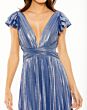 Mac Duggal 27166 V-Neck Flutter Sleeve Prom Dress